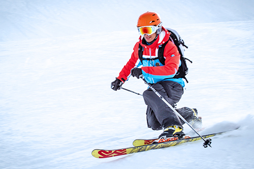 moniteur de télémark à Courchevel 1850