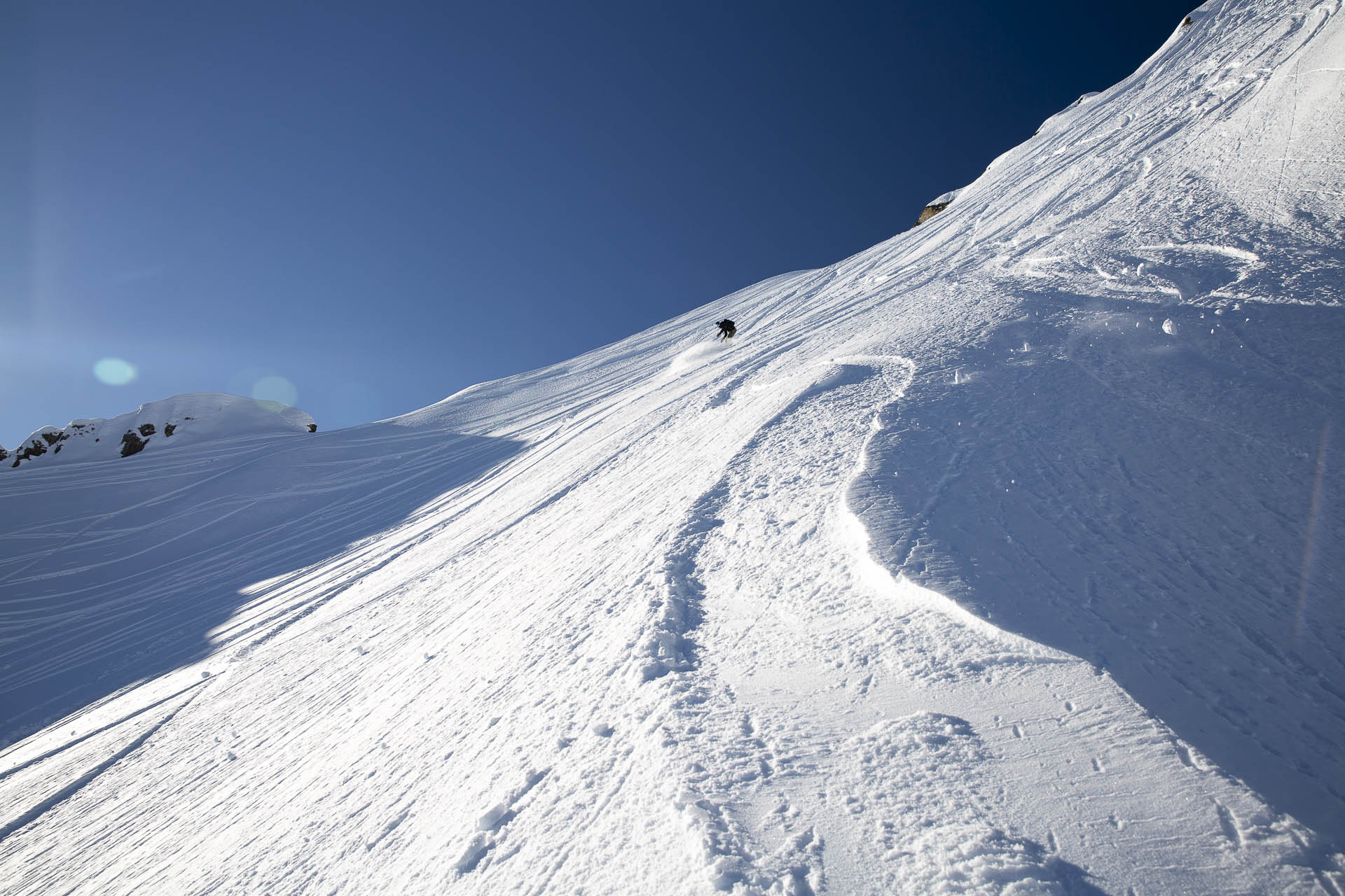 guide snowboard hors-piste Courchevel 1850