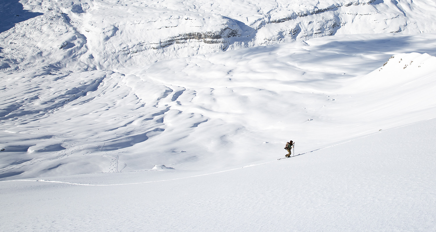 guide privé ski de randonnée à Courchevel 1850